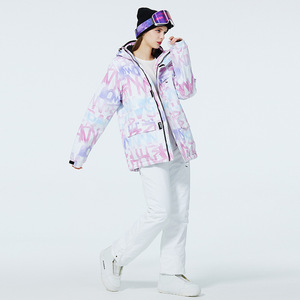 Traje de esquí de estilo libre para mujer, invierno, al aire libre, a prueba de viento, repelente al agua, cálido, grueso, Snowboard, chaqueta de esquí para nieve, Pantalones - Product Image 3