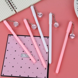Stylo Gel pendentif fée rose frais et simple stylo à eau créatif avec papeterie étudiante en plastique de largeur d'écriture de 0.5mm - Product Image 2