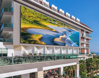 Écran LED extérieur fixe couleur HD P3, étanche IP65, mur d'écran LED pour complexe hôtelier, panneau publicitaire numérique LED 3 mm