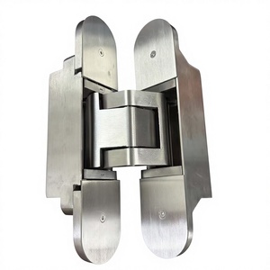 Charnières dissimulées SG BS300 en acier inoxydable zingué robustes, réglables en 3D pour portail battant, porte de 300 kg, épaisseur 9 mm, modernes - Product Image 2