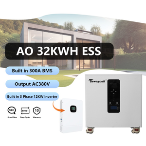 All-in-One 32kWh LiFePO4 51,2V 600Ah mit integriertem <span class=keywords><strong>3</strong></span>-Phasen 12KW Wechselrichter CAN für mobile ESS, 8-10 Jahre Solar-Heimenergie - Product Image 1