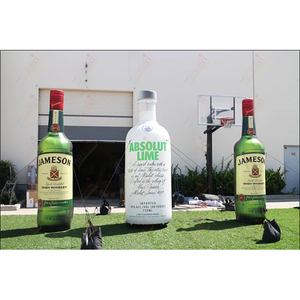 Zhenmei quảng cáo khổng lồ bóng rượu bia Whisky hình dạng chai với quạt tích hợp nhiều màu dễ dàng thiết lập để quảng bá ngoài trời - Product Image 2