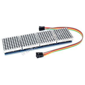 #27029 MAX7219 <span class=keywords><strong>Dot</strong></span> <span class=keywords><strong>Matrix</strong></span> modülü mikrodenetleyici 4 In 1 ekran 5pin hattı ile Arduinos için - Product Image 1