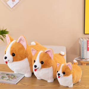 Venta al por mayor <span class=keywords><strong>de</strong></span> peluches: Adorable perro Corgi con bufanda, almohada <span class=keywords><strong>de</strong></span> perro, juguetes <span class=keywords><strong>de</strong></span> peluche personalizados para niños - Product Image 4