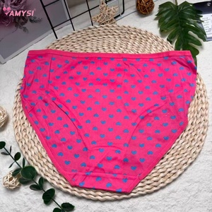 Amysi 556 #   Nouvelle collection 2026 : Ensemble de sous-vêtements pour femmes, motif floral tendance, taille haute, fin, respirant, imprimé, vente en gros - Product Image 3