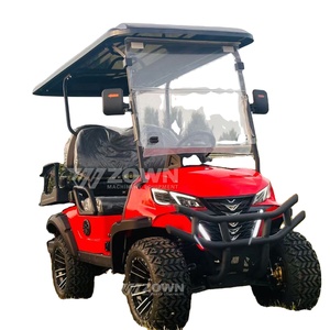 Nouvelle voiturette <span class=keywords><strong>de</strong></span> golf électrique puissante à 4 places, 4 roues, voiturette <span class=keywords><strong>de</strong></span> golf électrique - Product Image 1