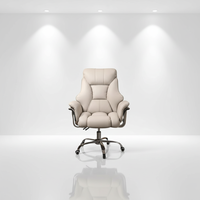 Chaise de bureau de direction ergonomique moderne à dossier haut en cuir synthétique, prix de gros, chaise de bureau de direction de luxe en cuir