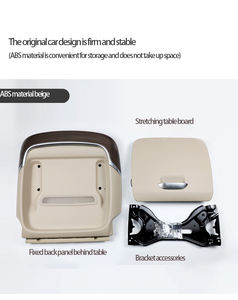 سيارة فاخرة مقعد الكهربائية الخلفي لوحة صينية الجدول للطي عودة الجدول مع الساق دعم مقعد سيارة فاخرة الجدول - Product Image 2