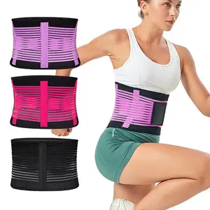 Breathable Waist Trimmer Belts 2 Two Strap elasticity Belt Latex for Keep Slimming Neoprene Waist Trainer Women Plus Size