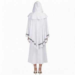 Conjunto de Disfraz de Cosplay de Padm, Reina Blanca Amidala, para Halloween, Actuaciones Escénicas, Traje para Mujer Adulta, Top, Falda y Capa - Product Image 5