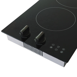 Table de cuisson à plaques céramiques horizontales doubles intégrées, 2 brûleurs, cuisinière à <span class=keywords><strong>induction</strong></span> électrique intégrée et sur plan de travail <span class=keywords><strong>pour</strong></span> usage domestique - Product Image 3