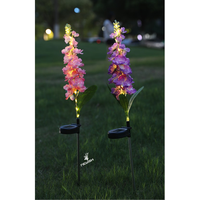 Lampe solaire LED en forme de jacinthe pour jardin, pelouse, cour, éclairage décoratif