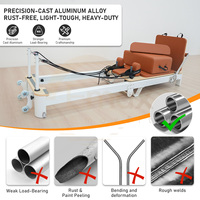 Ensemble de Reformer Pilates Professionnel en Alliage d'Aluminium, Équipement de Fitness et d'Étirement pour la Musculation