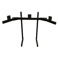 Support de sol réglable pour trois écrans avec profil en aluminium 4080 de 24 à 42 pouces, fixation multi-écrans à rainure en T