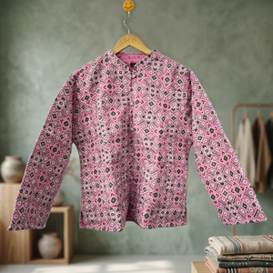 Best Selling Handblock Printed Autumn Winter Breathable PU Shell Silk Lining Cotton <b>Quilted</b> Handmade Floral <b>Jacket</b> Available for - Product Image 2