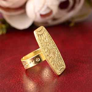 Vintage Wide Band Men's <b>Ring</b> Finger <b>Ring</b> Retro Hiphop Punk Jewelry Minimalist Fashion <b>Open</b> Metal <b>Ring</b> - Product Image 6