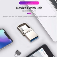 Memoria USB 2 en 1 Tipo-C OTG 32GB 64GB 128GB, Pendrive Metálico, Vendedor en EE. UU.