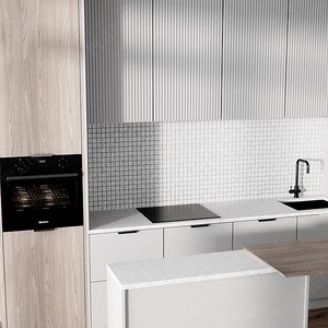 Set Completo di Mobili da <span class=keywords><strong>Cucina</strong></span> Bianchi Stile Shaker con Pannello Porta a Incasso - Product Image 3