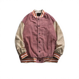 Chaqueta Universitaria Personalizada para Hombre, Color Caqui, Cuello Alto, Estilo Americano, Decoración con Bordado de Lana, Transpirable, Resistente al Viento, para Invierno - Product Image 1