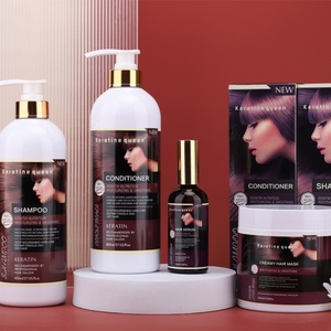 Traitement à la kératine végétale naturelle de qualité supérieure, marque privée, formule 2-en-1 nourrissante à l'huile de coco et au collagène pour cheveux africains - Product Image 6