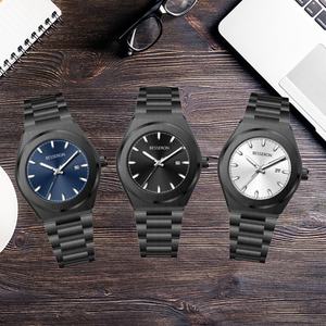 Custom Logo Luxury <b>Men's</b> Stainless Steel Wristwatch <b>Men's</b> Gold Quartz <b>Watch</b> with 42mm Dial Business for <b>Men</b> - Product Image 2