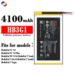 HB3G1 15.2Wh 3.7V 4100mAh สำหรับ Huawei MediaPad <span class=keywords><strong>TL</strong></span> 7.0 /<span class=keywords><strong>tl</strong></span> 7.0 Plus/T2 7.0/เยาวชน/7 lite/ 7 Youth2/7 Vogue - Product Image 2