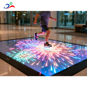 Panneaux de sol de danse LED interactifs, location de scène, affichage P3.91 P4.81 P5.2 P6.25, écran de carrelage de sol LED - Product Image 1
