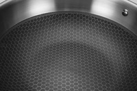 Wok Universal de Gran Capacidad para el Hogar, de Inducción, de Acero Inoxidable 304, Antiadherente, con Tapa de Vidrio