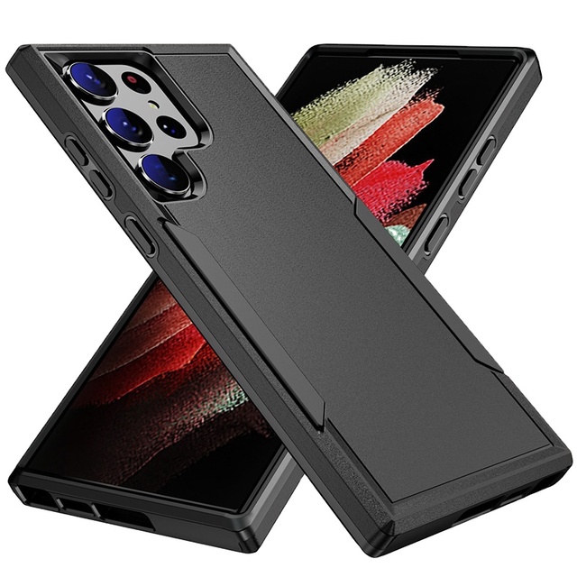 MOwang Luxury Design Shockproof TPU + PC Hybrid Armor Protective Mobile Phone Case for S25 S24 S23 S22 S21 Ultra