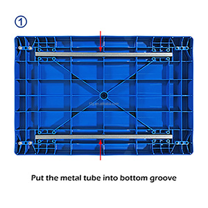 <b>Foldable</b> Plastic Platform Hand Truck, Heavy Duty Flatbed <b>Trolley</b> - Product Image 2