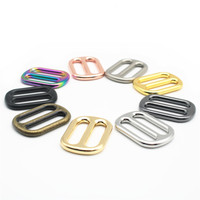 Boucle de ceinture coulissante Tri-Glide en alliage de 20mm 25mm pour sac à dos, ajusteur, boucles de bandoulière, accessoire de quincaillerie, en Stock