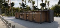 Maisons préfabriquées en conteneurs entièrement meublées, étanches, écologiques, construction rapide, 40 pieds, modulaires, portables, design moderne, maison miniature de luxe