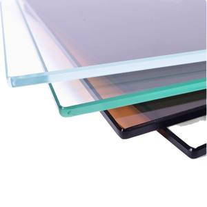 Mesa de Centro con Superficie de Vidrio Templado Transparente Sólido Procesado por el Fabricante, Mesa de Comedor Cuadrada Negra - Product Image 4