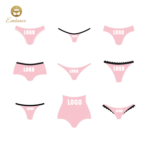 सस्ते मूल्य कम mq अलग-अलग पैटर्न डिजाइन डिजाइन कस्टम लोगो निर्बाध पैंटी महिला अंडरवियर संक्षिप्त - Product Image 1