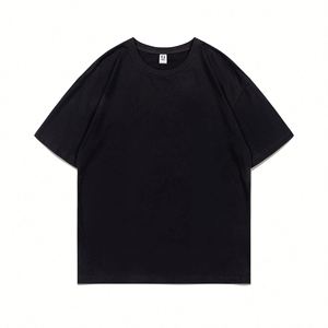 Design Custom Logo Summer Short Sleeve Men's T-<b>Shirt</b> Loose Top in Solid Color Silk Screen Printed for Promotional Use - Product Image 2