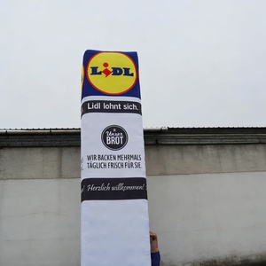 KeepFuns - Pilar Publicitario Inflable Personalizado Estilo <span class=keywords><strong>Lidl</strong></span>, Columna Inflable Impresa por 4 Lados para Supermercados y Comercios Minoristas - Product Image 6