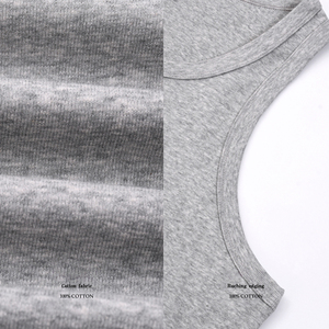 Wholesale <b>Men's</b> 100% Cotton Custom Logo O-Neck Sleeveless Tshirt Casual Regular Fit Blank T-Shirt 315gsm Knitted Fabric T Shirt - Product Image 4