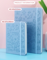 Mini Libreta de Cuero A6, Diario de Viaje Bonito, Recargable y Personalizable para Estudiantes y Chicas