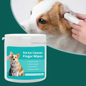 宠物耳部清洁湿巾耳部护理指套耳螨去除宠物猫和狗清洁套件