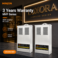 Alimentation à découpage haute efficacité MINJON 400W 48V AC-DC à sortie unique certifiée CE CB pour éclairage publicitaire extérieur