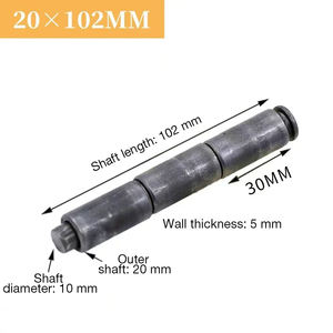 10*80mm matériel en acier inoxydable soudure cachée <span class=keywords><strong>porte</strong></span> en aluminium <span class=keywords><strong>porte</strong></span> en métal en alliage de Zinc soudure ronde <span class=keywords><strong>porte</strong></span> et fenêtre baril charnière - Product Image 4