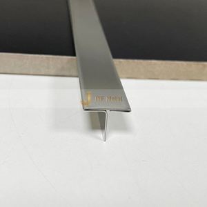 LL126 Décoration Moderne pour la Maison, Profilé de Bordure Métallique en Forme de T, Profilé de Carrelage en Acier Inoxydable pour Salle de Bain, Cuisine, Salon - Product Image 2