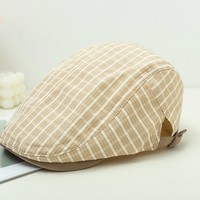 Gorro Plano de Algodón Cálido para Mujer, Estilo Ivy Newsboy, Color Sólido, para Otoño e Invierno, Ideal para Viajes, Compras y Desplazamientos
