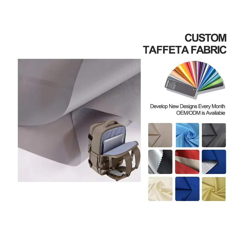 Tela de tafetán con revestimiento de Material textil, impermeable, 50D, poliéster, 190T, gran oferta