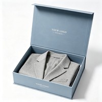 Boîtes d'emballage en papier personnalisées avec logo magnétique, cadeaux de luxe, vêtements, vêtements de marque, t-shirts