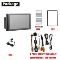 Pemutar Joying 2 Din mobil sistem Android 10, layar sentuh Usb 2 Din, pita kontrol Nitro layar sentuh murah 7 inci, antena Radio mobil