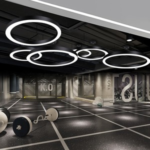 Modern LED Pendant Flat <strong>Ceiling</strong> <strong>Light</strong> 600mm 800mm 1000mm Iron Material <strong>Office</strong> Use 3000K/4000K/6000K Dimmable - Product Image 5