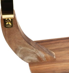 <span class=keywords><strong>Jamonero</strong></span> personalizado para rebanar jamón de madera de acacia con almohadillas antideslizantes - Product Image 3