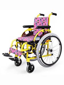 Silla de ruedas de transporte Manual de aleación de aluminio ligera ajustable para niños con parálisis cerebral - Product Image 3