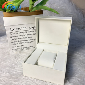 <b>Cheap</b> Factory Sale Matte Black OEM Leather Custom Logo Square Water Resistant Flip Closure Watch <b>Gift</b> <b>Box</b> Packaging Wholesale Pu - Product Image 4